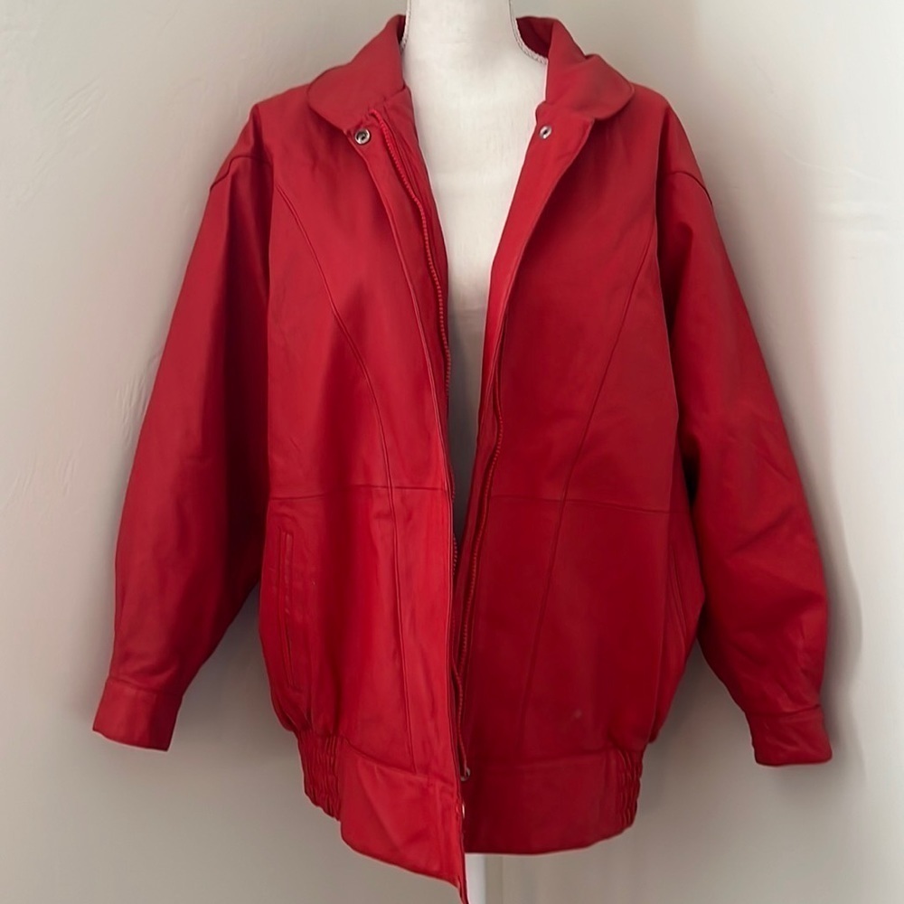 Oversized Vintage Leather Jacket